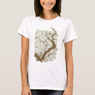 Camiseta de la rama de la cereza