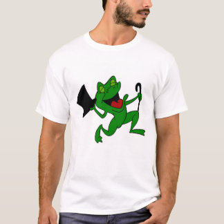 Camiseta de la rana del baile