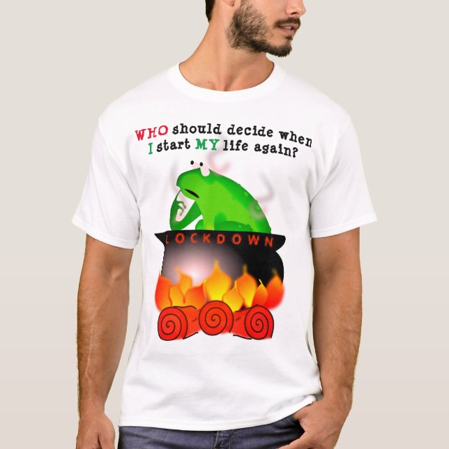 Camiseta de la rana hirviendo (ligera) (Anverso)