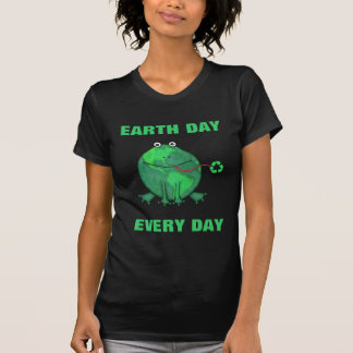 Camiseta de la rana verde del Día de la Tierra