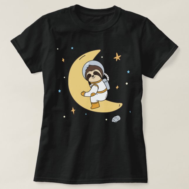 Camiseta de la ranura del espacio adorable (Diseño del anverso)