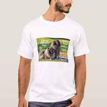 Camiseta de la raza del perro Wolfssprit-Keeshond