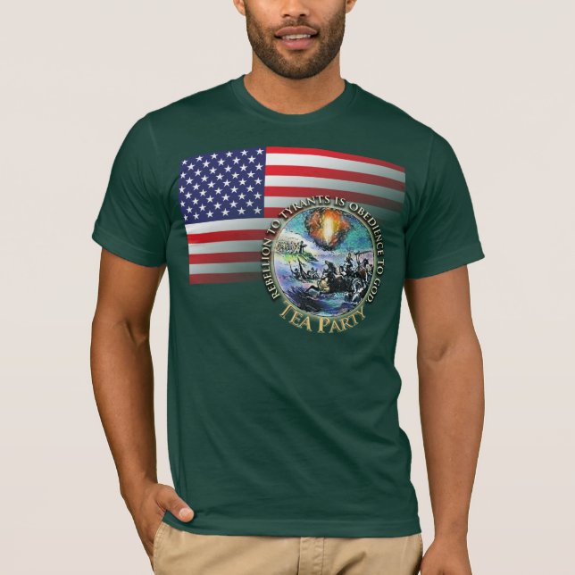 Camiseta de la rebelión Fiesta del té (Anverso)