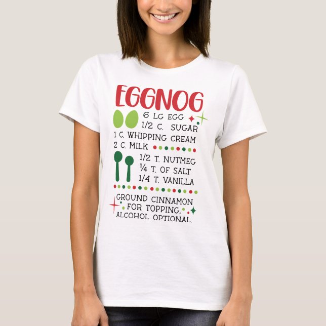 Camiseta de la receta del huevo (Anverso)