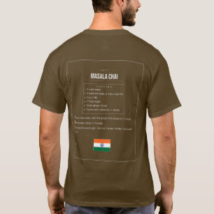 Camiseta de la receta del té Masala Chai Tee de