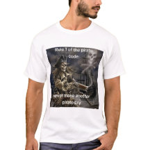 Camiseta de la regla 1 del código pirata