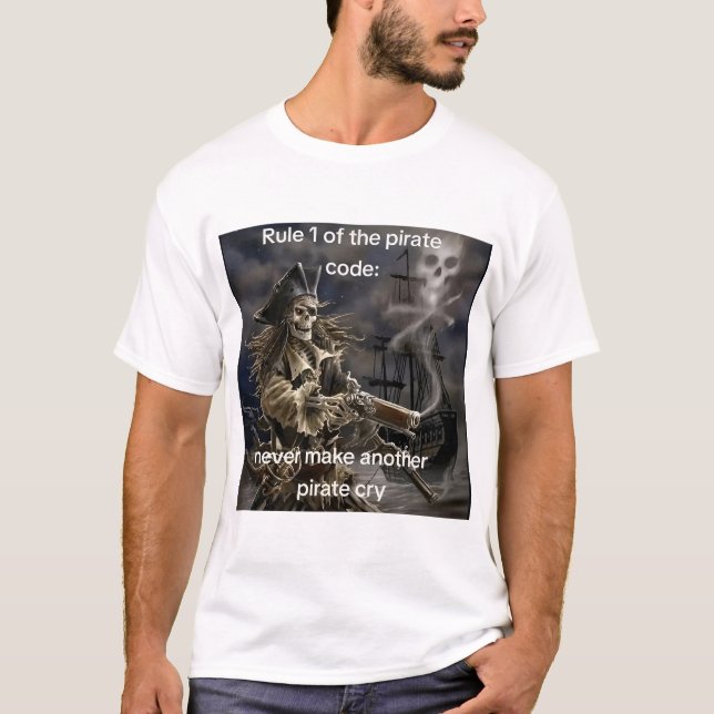 Camiseta de la regla 1 del código pirata (Anverso)