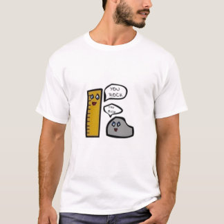 camiseta de la regla de la roca