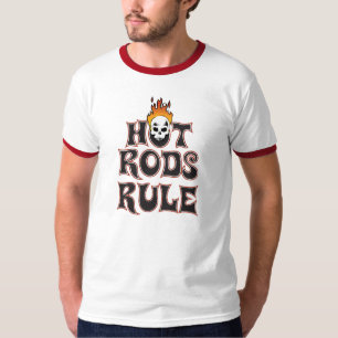 Camiseta de la regla de los coches de carreras