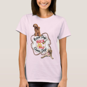 Camiseta de la regla de los perros de rescate rock