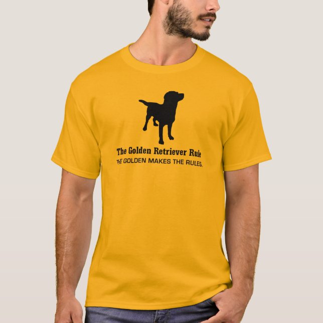 Camiseta de la regla del golden retriever (Anverso)