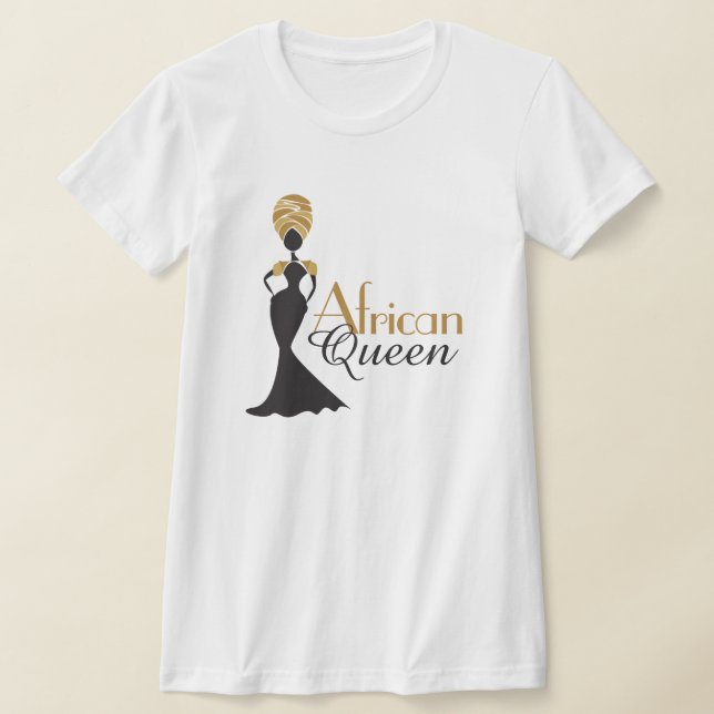 Camiseta de la Reina Africana para las mujeres (Distribución)