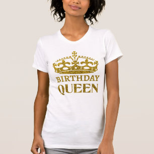 Camiseta de la Reina de Cumpleaños con Brillo Dora