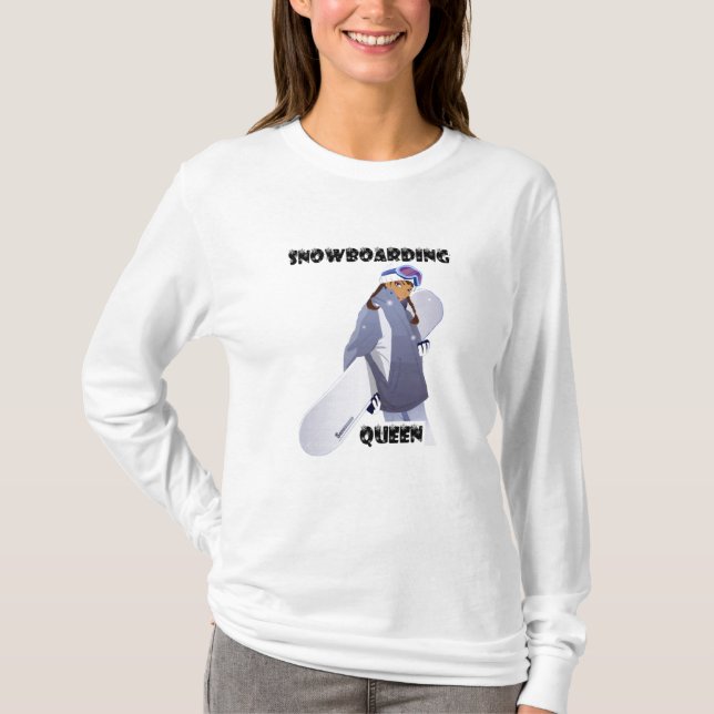 Camiseta de la reina de la snowboard (Anverso)