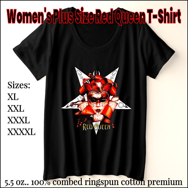 Camiseta de la Reina Roja más grande para mujeres (Subido por el creador)
