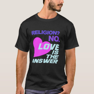 Camiseta de la religión y del amor
