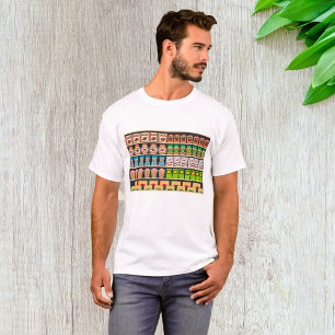 Camiseta de la repisa de los hombres del supermerc