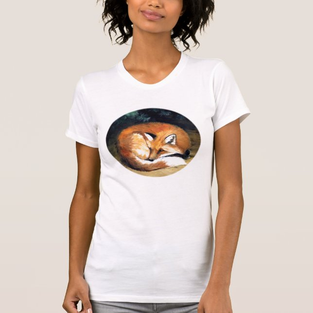 Camiseta de la reproducción del arte del "Fox (Anverso)