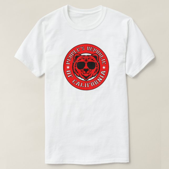 Camiseta DE LA REPÚBLICA POPULAR DE CALIFORNIA (Diseño del anverso)