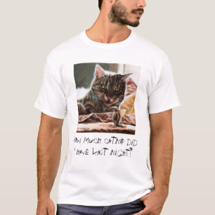 Camiseta de la resaca del Catnip del pájaro del