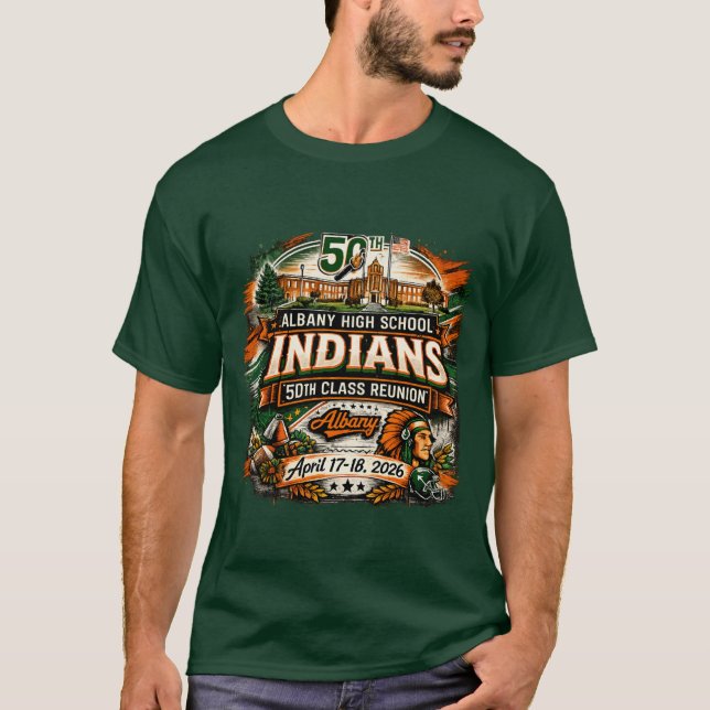 Camiseta de la reunión de AHS 50 años (Anverso)
