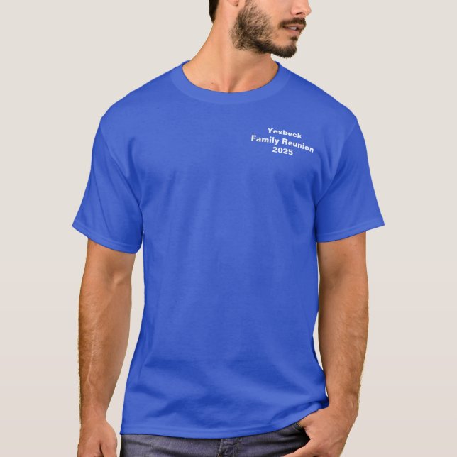 Camiseta de la Reunión Familiar Yesbeck 2025 (Anverso)