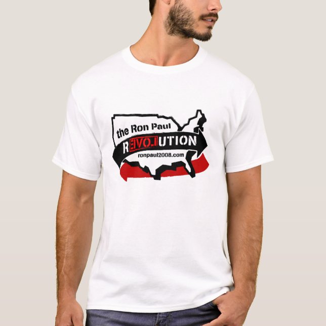 Camiseta de la revolución de Ron Paul (Anverso)