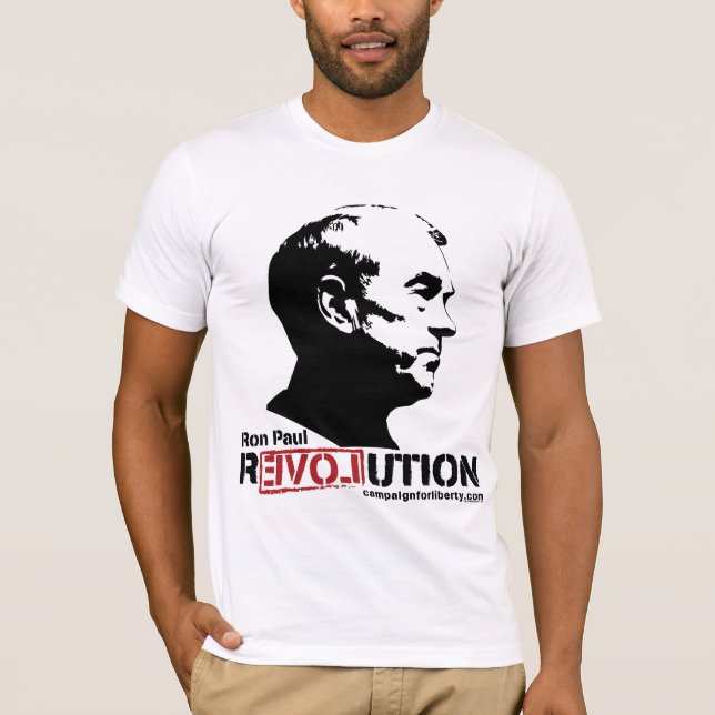Camiseta de la revolución de Ron Paul (Anverso)