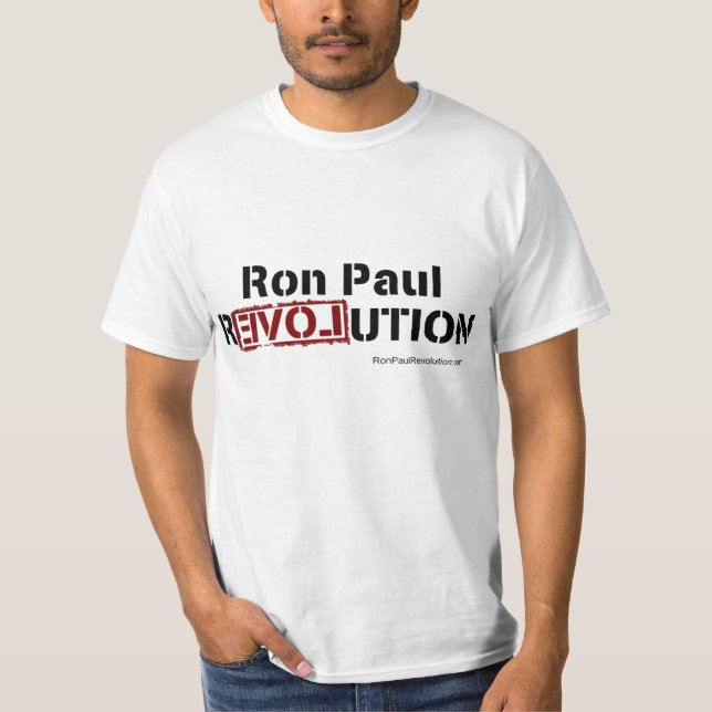 Camiseta de la revolución de Ron Paul (Anverso)