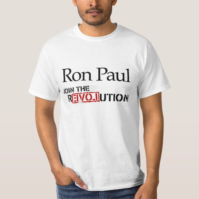 Camiseta de la revolución de Ron Paul (Anverso)
