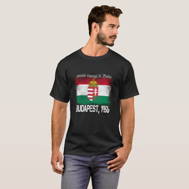 Camiseta de la Revolución Húngara Budapest 1956 (Anverso completo)