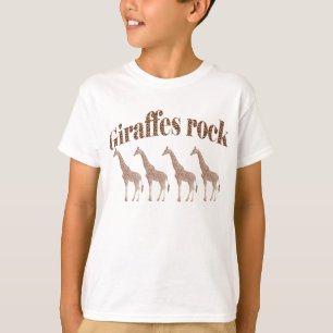 Camiseta de la roca de las jirafas