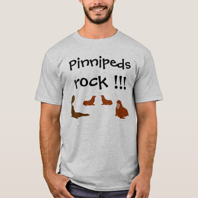 Camiseta de la roca de Pinnipeds (Anverso)