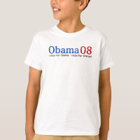 Camiseta de la ropa del demócrata Barack Obama