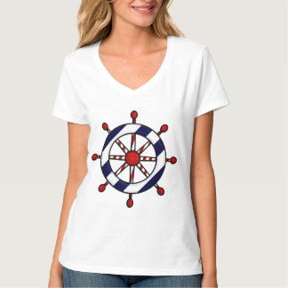 Camiseta de la rueda de la nave náutica