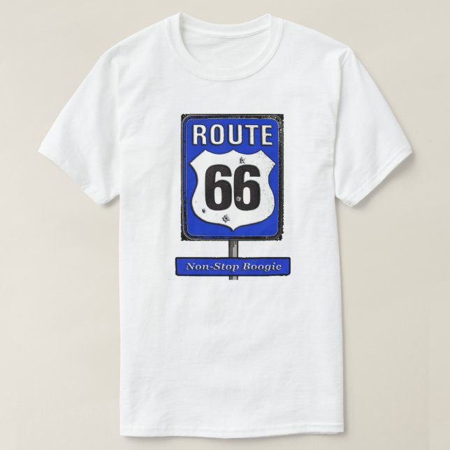 Camiseta de la ruta 66 (Diseño del anverso)