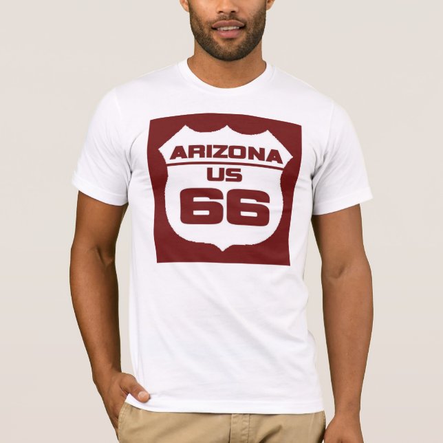 Camiseta de la ruta 66 de Arizona (Anverso)