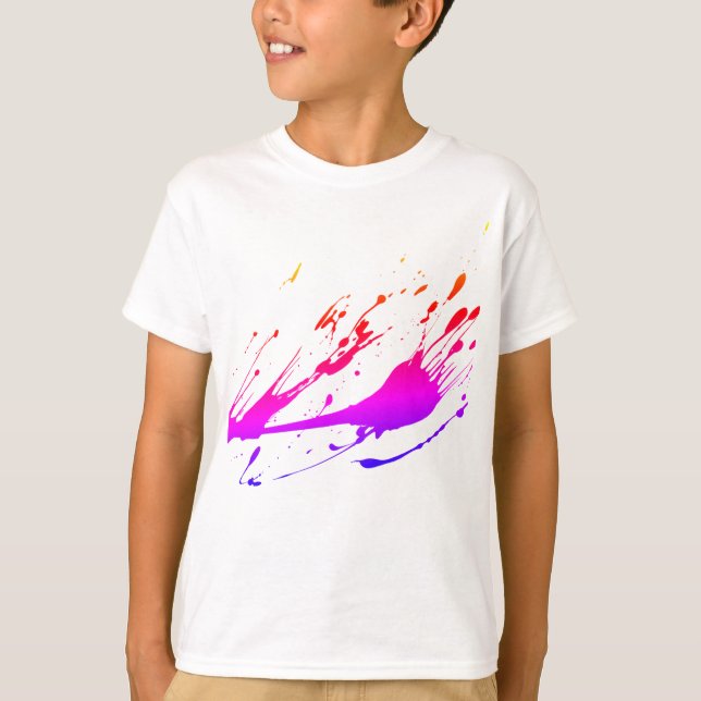 Camiseta de la salpicadura de la pintura de los (Anverso)
