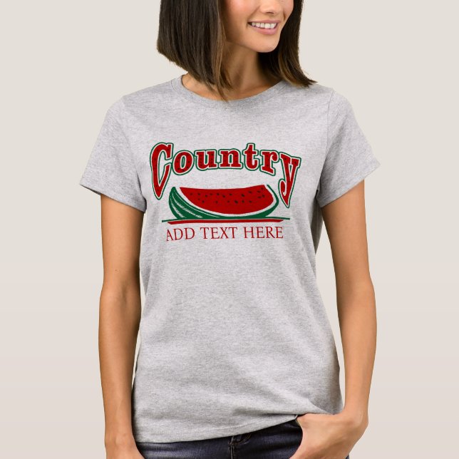 Camiseta de la sandía del país (Anverso)