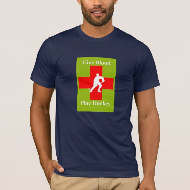 Camiseta Dé la sangre, hockey del juego (Anverso)