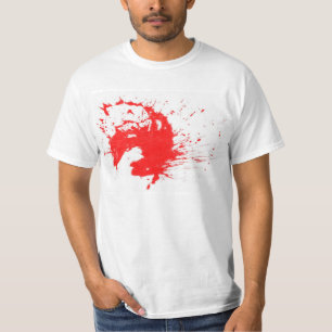 Camiseta de la sangre-salpicadura de Halloween