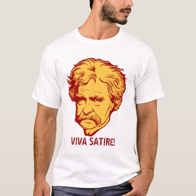 Camiseta de la sátira de Mark Twain "Viva " (Anverso)