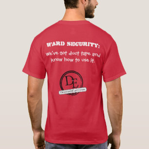 Camiseta de la seguridad de la sala