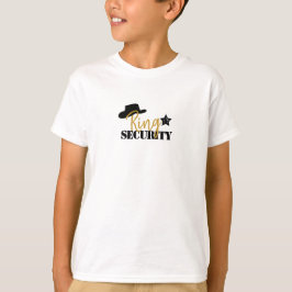 Camiseta de la seguridad del anillo del vaquero