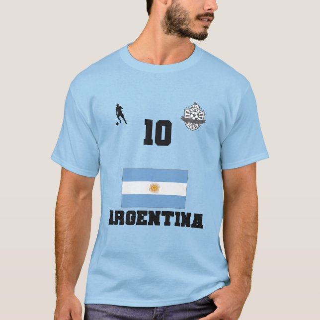 Camiseta de la selección nacional de fútbol de Arg (Anverso)
