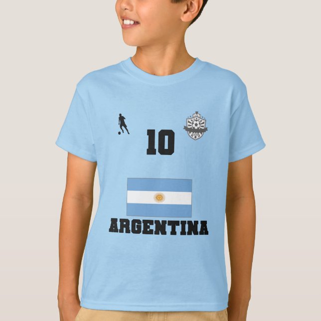 Camiseta de la selección nacional de fútbol de Arg (Anverso)