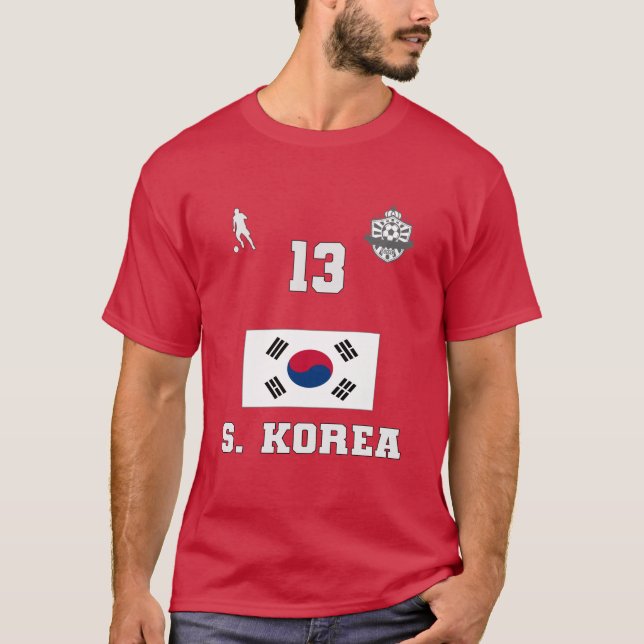 Camiseta de la selección nacional de fútbol de Cor (Anverso)