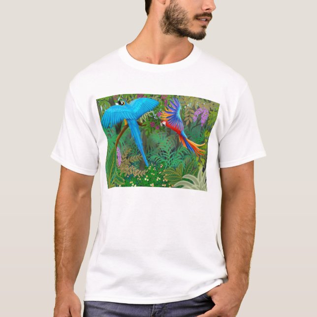 Camiseta de la selva del Macaw (Anverso)