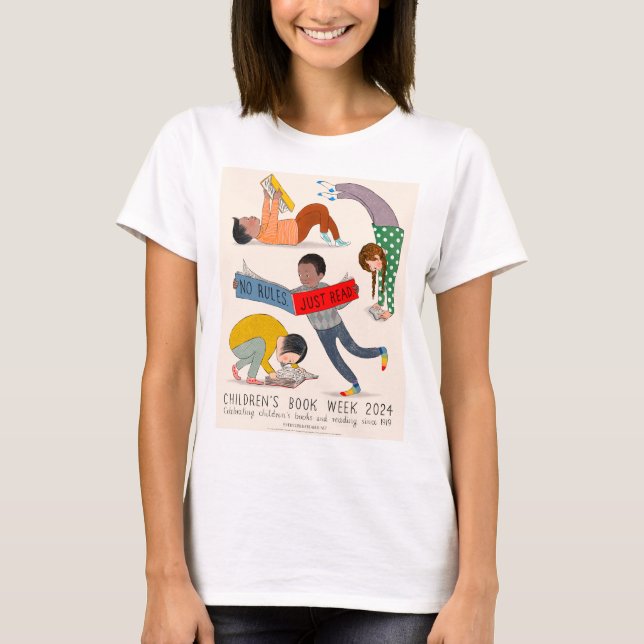 Camiseta de la Semana del Libro Infantil 2024 (Anverso)
