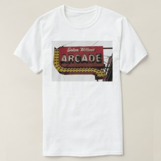 Camiseta de la señal de neón de la arcada de los